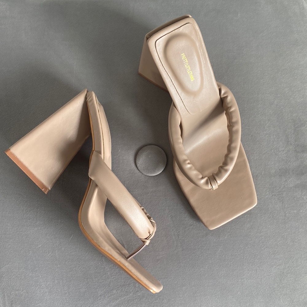 Nude Pretty Little Thing Heels